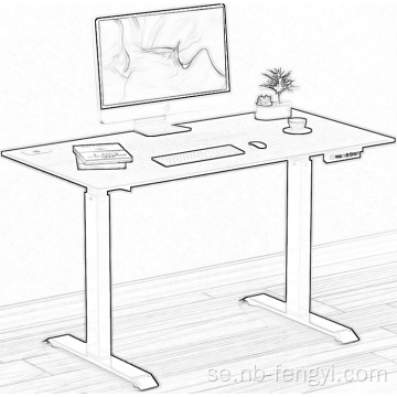 Elmotor sit stativ justerbar stående skrivbord